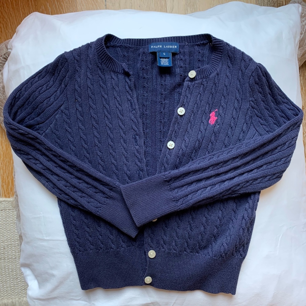 RALPH LAUREN | Girls' Cable Cardigan Sweater